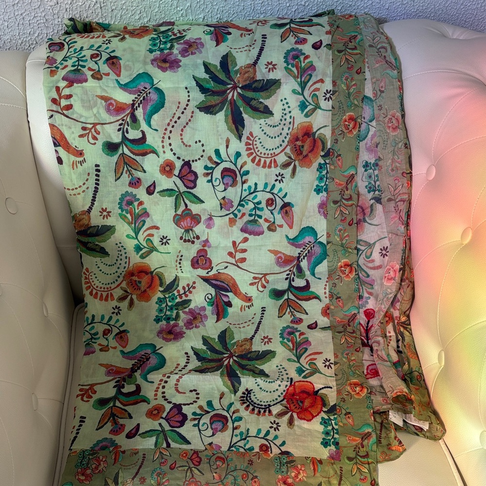 Calypso St. Barth Multicolor Floral Scarf - Picture 4 of 7